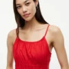 Rochie midi din poplin cu pliuri Rochie midi din poplin cu pliuri