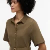 Rochie midi plisată din materiale mixte