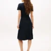 Rochie midi polo cu curele și guler cu vârfuri Rochie midi polo cu curele și guler cu vârfuri