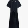 Rochie midi polo cu curele și guler cu vârfuri Rochie midi polo cu curele și guler cu vârfuri