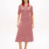 Rochie midi polo cu nasturi aurii Rochie midi polo cu nasturi aurii