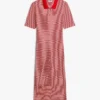 Rochie midi polo cu nasturi aurii Rochie midi polo cu nasturi aurii