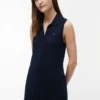 Rochie midi polo fără mâneci din piqué