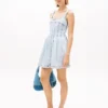 Rochie mini din blugi plisat Tommy Jeans Rochie mini din blugi plisat Tommy Jeans