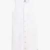 Rochie mini din denim cu buzunare aplicate Rochie mini din denim cu buzunare aplicate