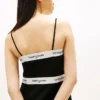Rochie mini din ponte cu bandă cu logo Tommy Jeans Rochie mini din ponte cu bandă cu logo Tommy Jeans