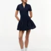 Rochie mini polo din materiale mixte Tommy Jeans Rochie mini polo din materiale mixte Tommy Jeans