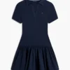 Rochie mini polo din materiale mixte Tommy Jeans Rochie mini polo din materiale mixte Tommy Jeans