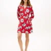 Rochie înfășurată din crep cu imprimeu floral