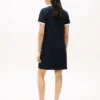 Rochie polo brodată cu inscripția Hilfiger