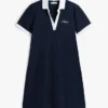 Rochie polo brodată cu inscripția Hilfiger