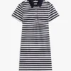 Rochie polo cu dungi, croială slim Rochie polo cu dungi, croială slim
