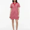 Rochie polo cu dungi și nasturi aurii