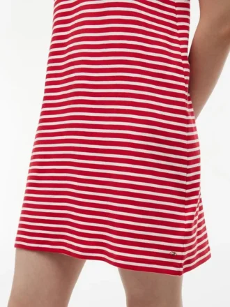 Rochie polo cu dungi și nasturi aurii Rochie polo cu dungi și nasturi aurii