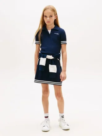Rochie polo cu dungi pentru copii