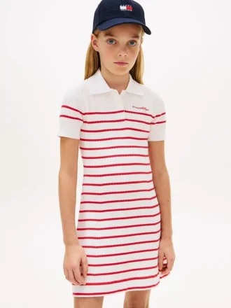 Rochie polo cu dungi pentru copii