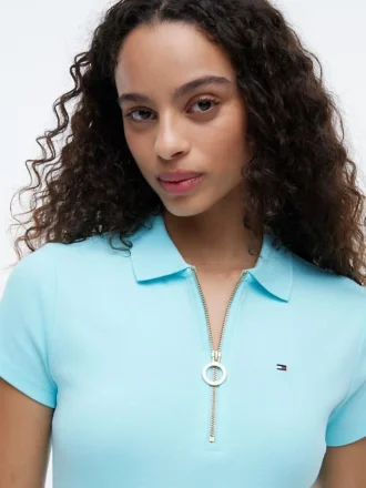 Rochie polo cu fermoar