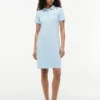 Rochie polo din bumbac elastic, croială clasică Rochie polo din bumbac elastic, croială clasică