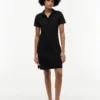 Rochie polo din bumbac elastic, croială clasică Rochie polo din bumbac elastic, croială clasică