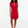 Rochie polo din bumbac elastic, croială clasică Rochie polo din bumbac elastic, croială clasică
