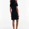 Rochie polo din bumbac elastic, croială clasică Rochie polo din bumbac elastic, croială clasică