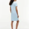Rochie polo din bumbac elastic, croială clasică Rochie polo din bumbac elastic, croială clasică