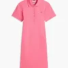 Rochie polo din bumbac elastic, croială clasică Rochie polo din bumbac elastic, croială clasică