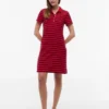 Rochie polo din piqué elastic cu dungi Rochie polo din piqué elastic cu dungi