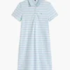 Rochie polo din piqué elastic cu dungi Rochie polo din piqué elastic cu dungi