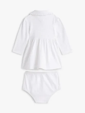 Rochie polo elastică cu mâneci lungi pentru bebeluși