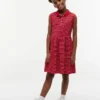 Rochie polo fără mâneci cu dungi pentru copii