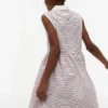 Rochie polo fără mâneci cu dungi pentru copii