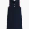 Rochie polo fără mâneci din piqué elastic