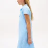 Rochie polo pentru fetițe cu imprimeu floral pe toată suprafața