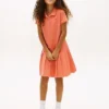Rochie polo plisată din material elastic pentru copii Rochie polo plisată din material elastic pentru copii