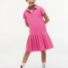 Rochie polo plisată din material elastic pentru copii Rochie polo plisată din material elastic pentru copii