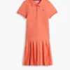 Rochie polo plisată din material elastic pentru copii Rochie polo plisată din material elastic pentru copii