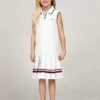 Rochie polo plisată fără mâneci pentru copii