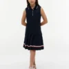 Rochie polo plisată fără mâneci pentru copii