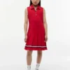 Rochie polo plisată fără mâneci pentru copii