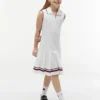 Rochie polo plisată fără mâneci pentru copii