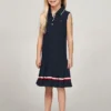 Rochie polo plisată fără mâneci pentru copii