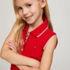 Rochie polo plisată fără mâneci pentru copii