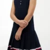 Rochie polo plisată fără mâneci pentru copii