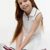 Rochie polo plisată fără mâneci pentru copii