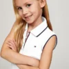 Rochie polo plisată fără mâneci pentru copii