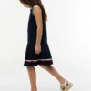 Rochie polo plisată fără mâneci pentru copii