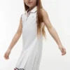 Rochie polo plisată fără mâneci pentru copii