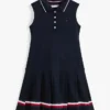 Rochie polo plisată fără mâneci pentru copii