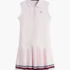 Rochie polo plisată fără mâneci pentru copii